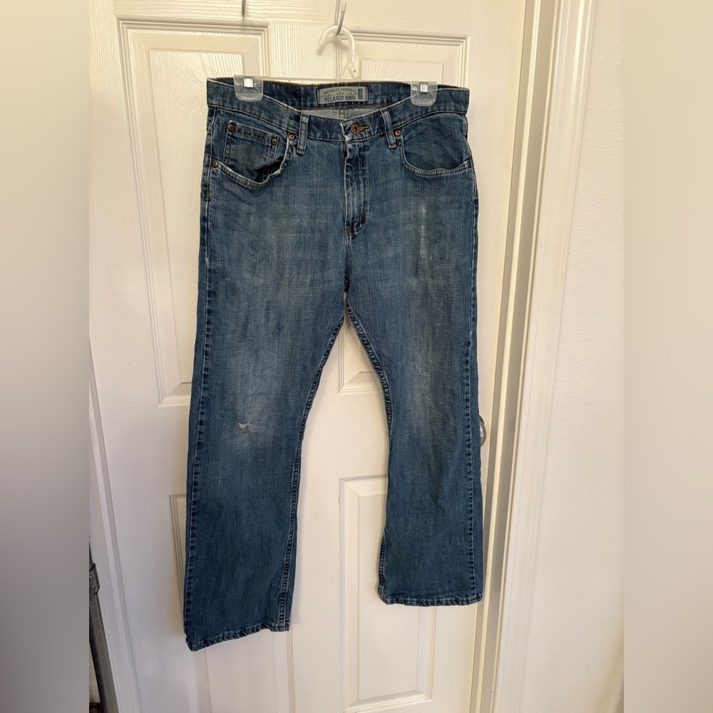 Wrangler Originals Medium Wash Relaxed Boot Cut Jeans Size 32x30